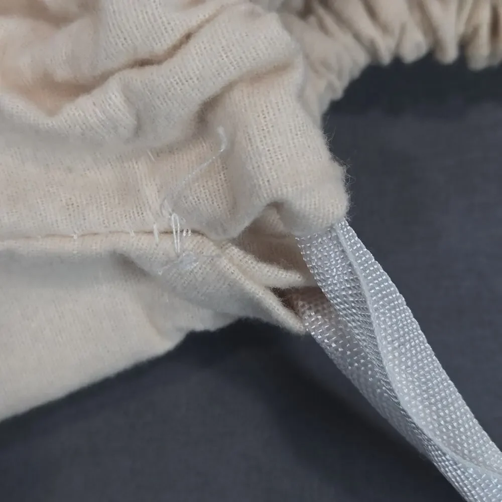 Jimmy Choo Dust Bag Beige Cotton Drawstring Large Storage Pouch 19x20 Italy
